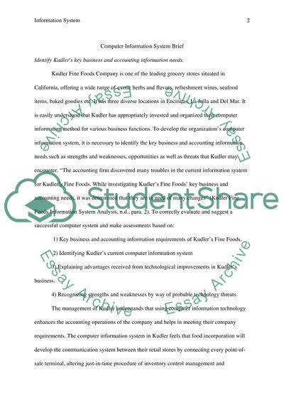 Computer Information System Brief