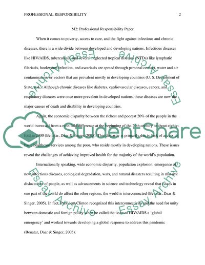 Professional Responsibility in Healthcare