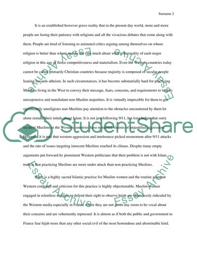 The Issues Surrounding Muslims in the West