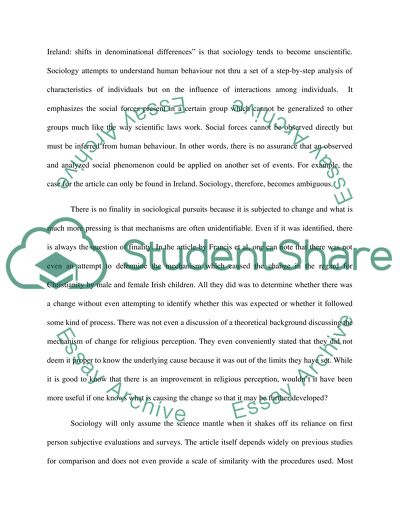 Applying Sociology to Public Practice