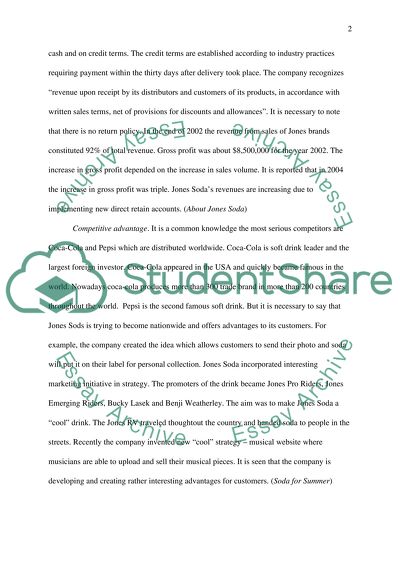 Strategy of Jones Soda