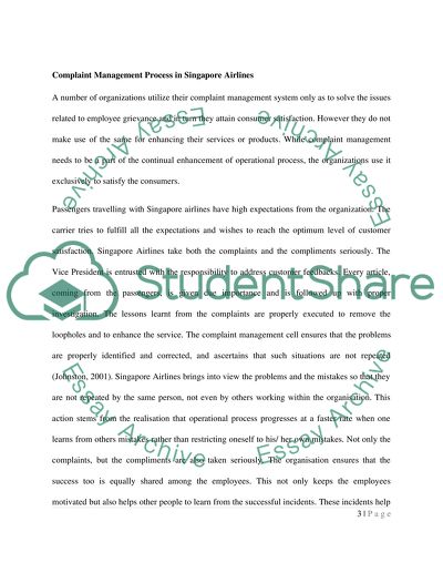 Operation managment exam(singapore airline case study)