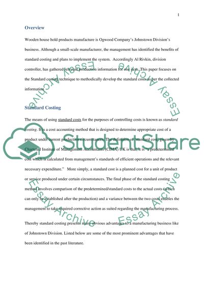 process costing research paper