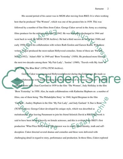 George Cukor: The American Film Director