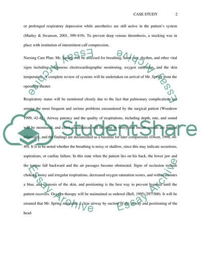 Nursing Care of Myelofibrosis Following Splenectomy