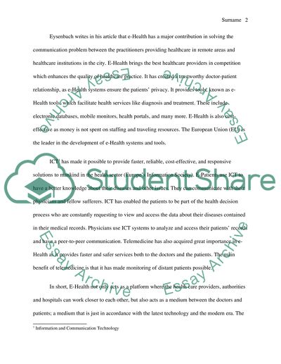 The Electronic Health