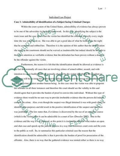 Individual Law Project