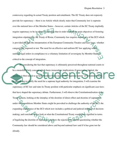 Law of International Dispute Resolution