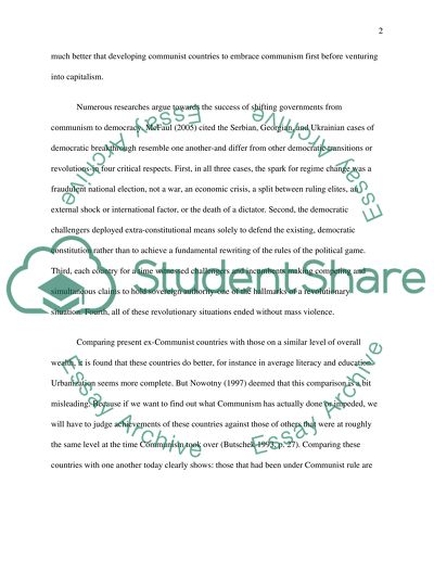 Why does communsim work in some developing countries and democracy in others