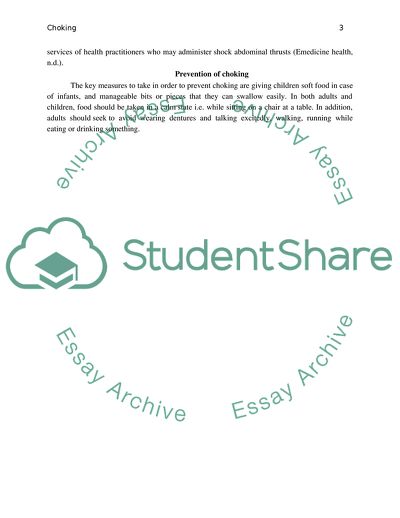 Choking and its Causes