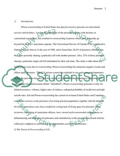 Overcrowding Problem in Prisons