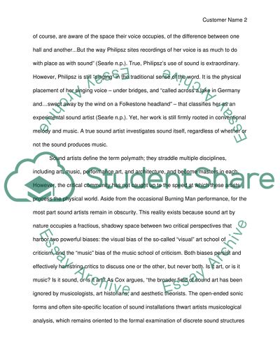 Relationship Between Sound and Space in I am Seating in a Room by Alvin Lucier