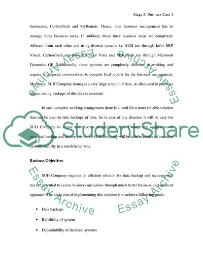 SUH stage 3 project