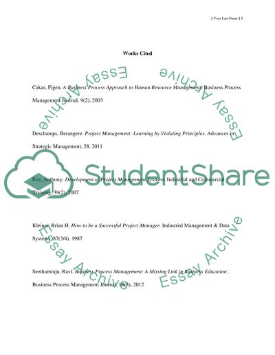 Lessons Learned from Project Management Course