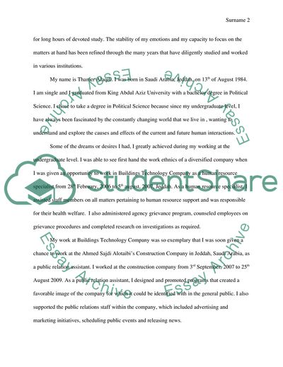 Personal Story about Education