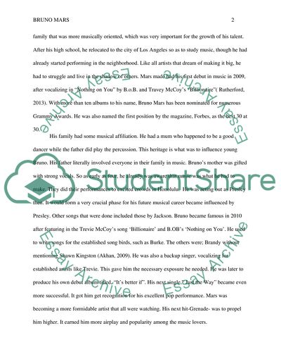 Bruno Mars in Big Business