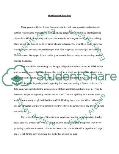 The Status and Recognition of Gene Therapy in American Society