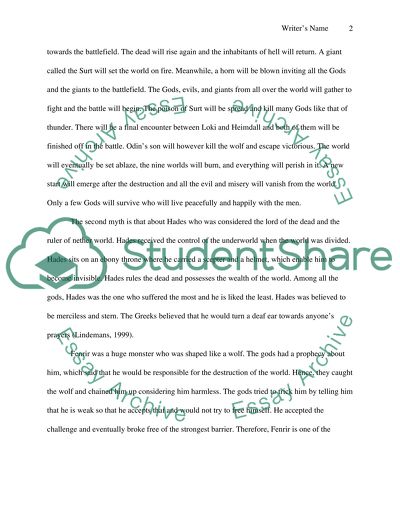 Three types of destruction myths