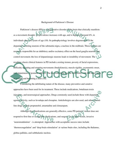 Ultrasound Treatment for Tremors and Parkinsons Disease