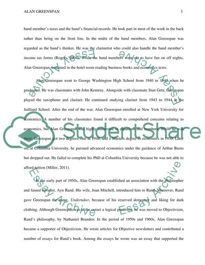 Biography of Alan Greenspan