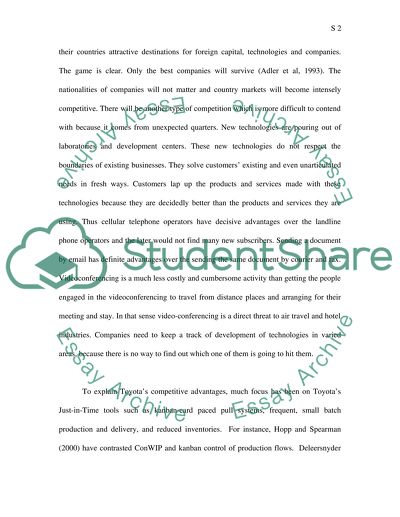 Competitive Environment