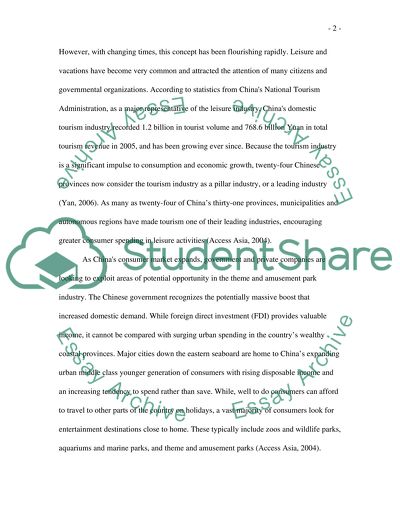 Theme Parks in China A Market Analysis