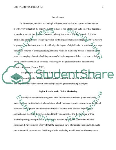 Digital Revolution in Global Marketing