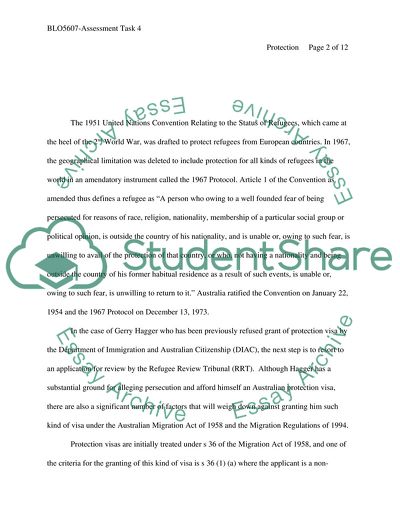 Protection of the Migrants. The case of Gerry Hagger