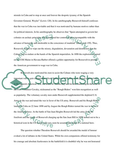 Theodore Roosevelts Military Experience