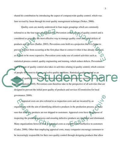 Strategic Accounting and Quality Costing