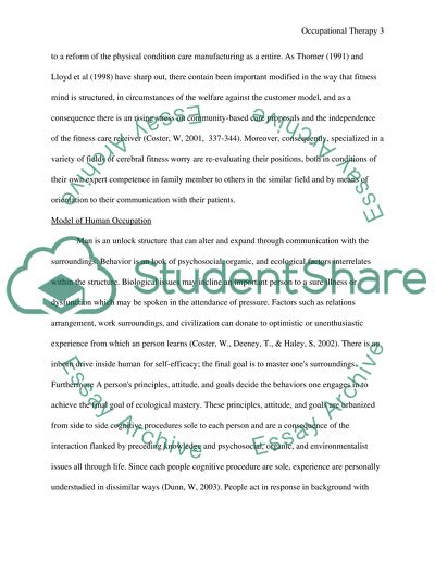 Occupational Therapy Essay Examples - Free Research Papers on blogger.com