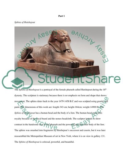 Sphinx of Hatshepsut, Statuette of Eros and Heracles of Mantinea