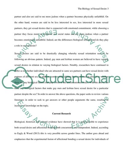 The Biology of Sexual Desire