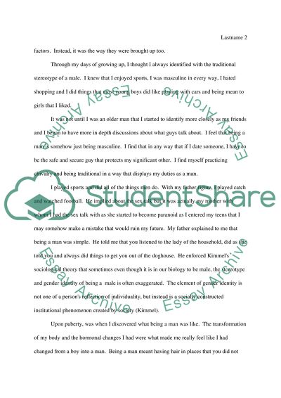 Being a Man: The Aspects of Gendered Society