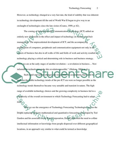 Technology Forecasting