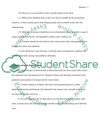 Presentation about Drugs found in Driking water