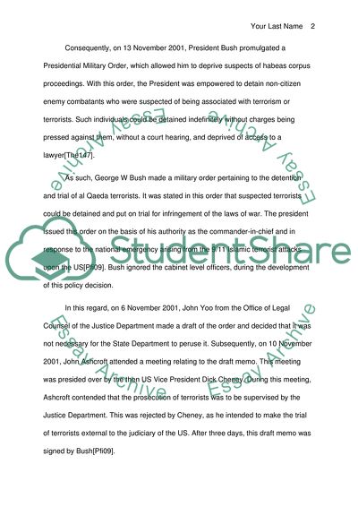 Presidential Prerogative to Suspend Habeas Corpus