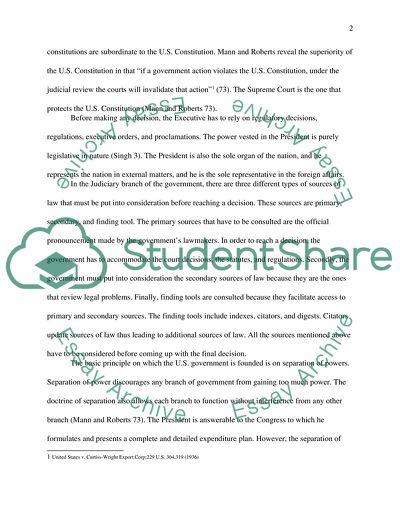 How the Executive, the Legislature, and the Judiciary differ