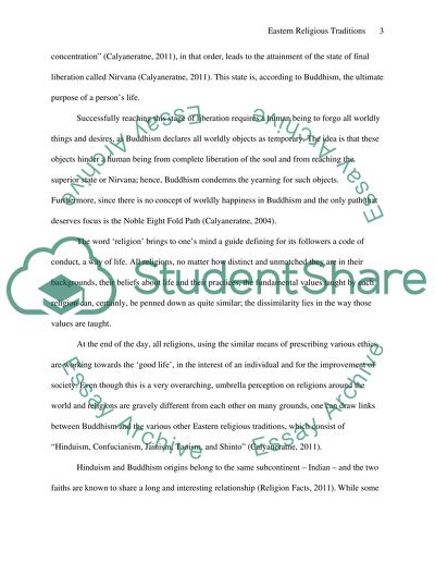 Eastern Religious Traditions