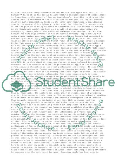 Has Apple Lost its Cool to Samsung