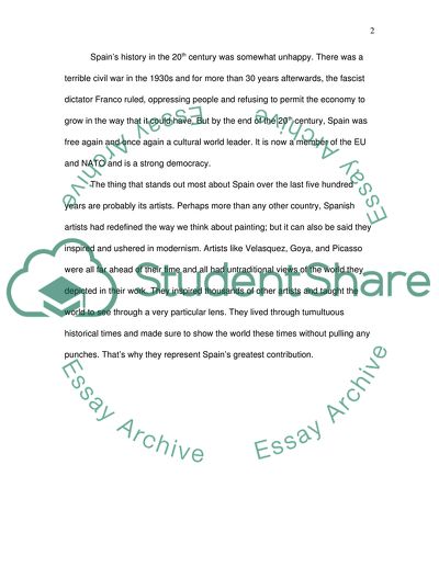 World Famous Culture of Spain