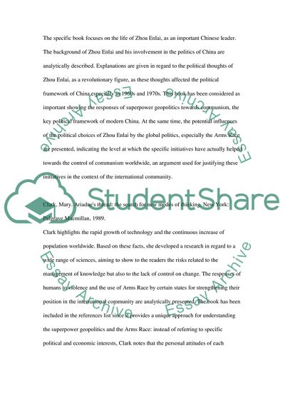 Pursuing Communism Abroad: Superpower Geopolitics and More Importantly the Role of the Arms Race