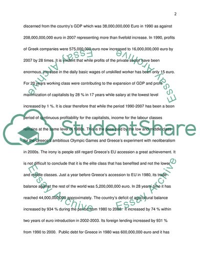 Greece and the Euro Zone Crisis