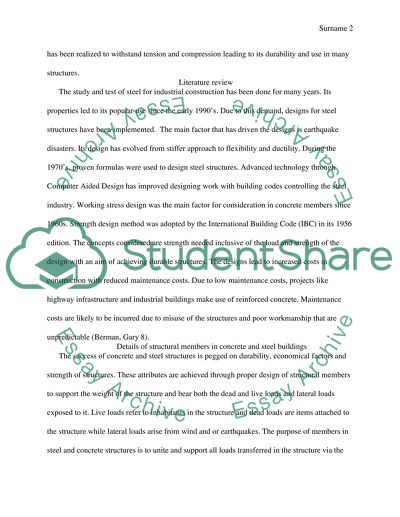 Details of structural members in concrete and steel buildings