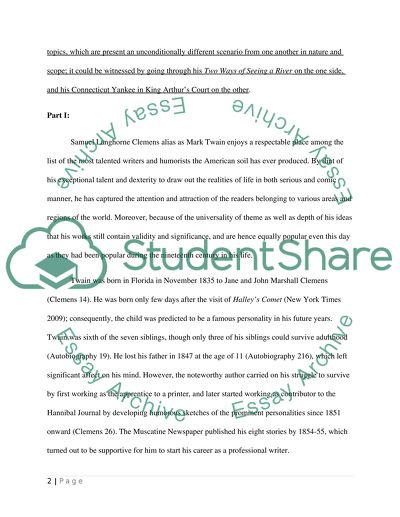 Contributions Made by Mark Twain