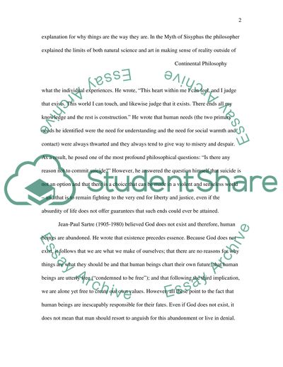 Continental Philosophy: Existentialism and Phenomenology