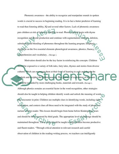 Concepts and Knowledge Children Need To Have To Become Fluent Readers