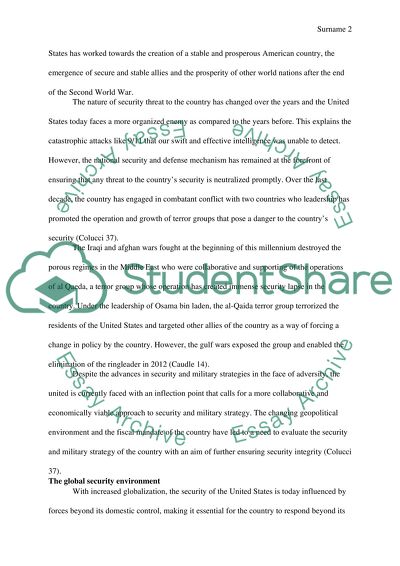 A Global Defense Policy for the United States