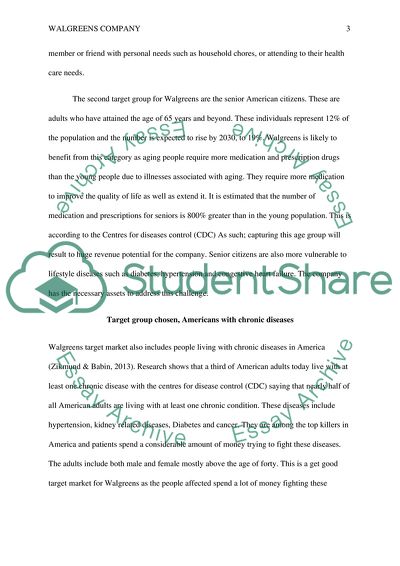 Primary and Secondary Target Markets for Walgreens