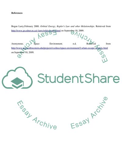 Orbital Energy and Escape Velocity